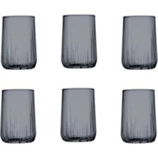 6'lı Gri Su Bardakları, Kahve Yanı, Şık ve Kullanışlı, Dayanıklı 420522