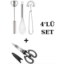 4'lü Çok Fonksiyonlu Mutfak Gereçleri Seti, Şık ve Kullanışlı Mutfak Aletleri