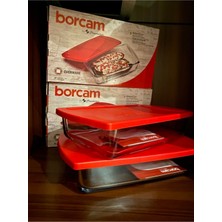 Kırmızı Kapaklı Borcam Saklama Kabı 1320 cc 2'li Avantaj Paketi