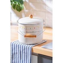 Renkli Emaye Bakraç, 20 Cm, Şık ve Dayanıklı, Ev ve Hobi Için Ideal