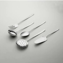 5 Parça Gümüş Servis Kepçe Seti, Şık ve Kullanışlı Mutfak Gereci