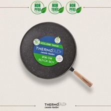 36 cm Alüminyum Granit Döküm Gözleme Tava, Dayanıklı ve Şık Tasarım