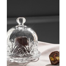 Turuncu 9 cm Şeffaf Cam Lokumluk, Şık ve Kullanışlı Ev Dekorasyonu Ürünü