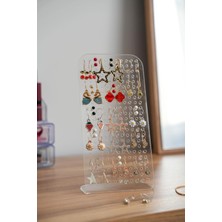 Şeffaf Pleksi Küpe Düzenleyici Standı, Şık ve Pratik Organizer