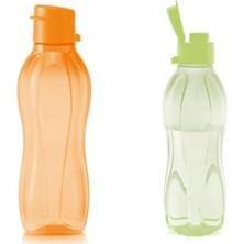 Portakal ve Lime Renkli 500 ml Şişe ve Matara Seti, Sağlıklı Kullanım Için Ideal