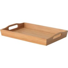 Bambu Kare Tepsi 35X23 Cm, Sunum ve Servis Için Şık ve Doğa Dostu Tasarım