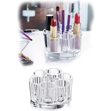 Beyaz Papatya Makyaj Organizeri Rujluk ve Kalemlik, Pratik ve Şık Düzenleyici