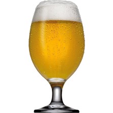 Altı Adet 400CC Beyaz Bira Bardağı Seti, Şık ve Dayanıklı Tasarım