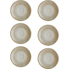 12 cm Renkli Fincan ve Tabağı Seti, 6 Parça, Şık ve Zarif Tasarım