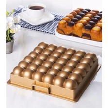 Altın Renkli Atom Şekilli Kek Kalıbı, Şık ve Kullanışlı Mutfak Aksesuarı