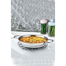 Paslanmaz Çelik 22 cm Tel Kulp Omlet Sahan Tava