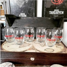 Turuncu Renkli 6'lı Kokteyl Bardakları Seti