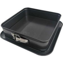 24X24 cm Kare Kelepçeli Kek Kalıbı, Şık ve Kullanışlı Mutfak Gereci