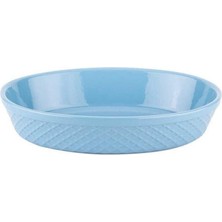 Seramik Oval Fırın Kabı 28X18.5X6 Cm, Mavi Diamond, Şık ve Kullanışlı Tasarım