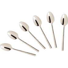 6'lı Dublin Çay Kaşığı, Şık ve Dayanıklı Metal Tasarım, Set Halinde Kullanıma Hazır