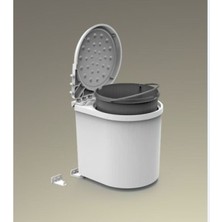 Pratik ve Şık 11L Beyaz Dolap Içi Kova, Kolay Çıkarılır ve Kullanışlı Tasarım