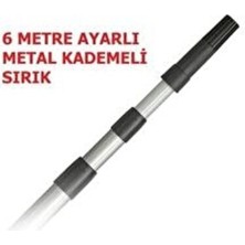 Uzun Metal Uzatmalı Sırık, 6 Metre Ayarlı Teleskopik Çubuk