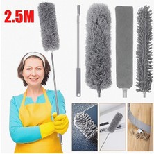 3’lü Mikrofiber Uçlu Teleskopik Saplı Toz Alma ve Detay Fırça Seti