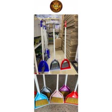 Büyük Boy Saplı Faraşlı ve Kürekli Süpürge, 2 Adet, Temizlik Için Ideal Seçenek