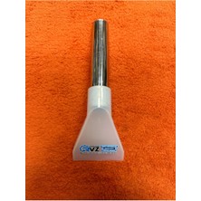 Geniş Ağızlı Şeffaf Su Çekme Vakum Başlığı, Krom Saplı, Koltuk Temizleme Aparatı