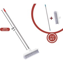 FT508 Krom Mop Sapı ve Yumuşak Yer Fırçası Seti