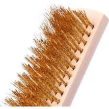 Metal Tel Fırça Ahşap Saplı Pas ve Kir Temizleyici Etkili Fırça