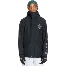 Quiksilver In The Hood Erkek Siyah Snowboard Ceketi