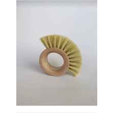 Doğal Tampico Otundan Yuvarlak ve Ahşap Tutmalı Fırça Seti