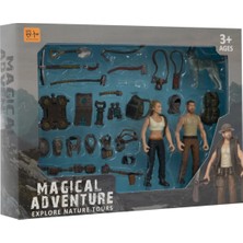 Kadın Erkek Figürlü ve Aksesuarlı Komando Seti