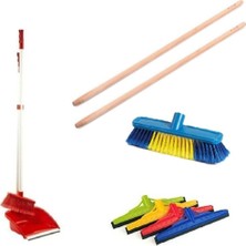 Çekpas 40CM, Yer Fırçası, Süpürge Faraşı ve 2 Gürgen Sopa Seti