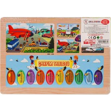 ONY-233-234-235-236 Ahşap Eğitici Puzzle Havaalanı - 1 Adet Stokta Olan Gönderilir