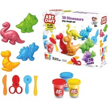 03995 Art Craft 3D Dinozorlar Hamur Set 168 gr -Fentoys
