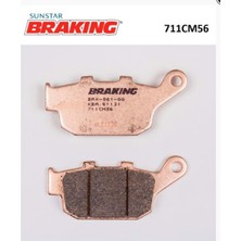 Braking 711CM56 2013-2016 Kawasaki Z 800 E Uyumlu Arka Fren Balatası Sinterli Balata