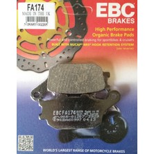 Ebc FA174 2021-2024 Suzuki Gsx-S 950 Uyumlu Arka Fren Balatası Organik Balata