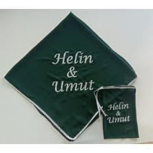 Terzim Ayşenur Isimli Damat Şalı Kına Şalı Asker Şalı Asker Yareni Nakış Işlemeli Şifon Kumaş Omuz Örtüsü Kişiyeözel