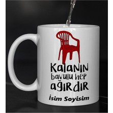 Komik - Esprili Kupa Bardak Kalanın Bavulu Hep Ağırdır Tasarımlı Komik Kupa Bardak