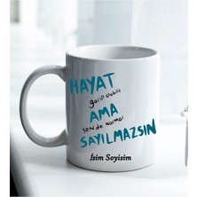 Komik - Esprili Kupa Hayat Garip Sende Normal Değilsin Tasarımlı Komik Kupa Bardak