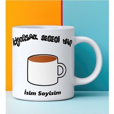 Komik - Esprili Kupa Bardak Içiyorsak Sebebi Var Kahve Tasarımlı Komik Kupa Bardak