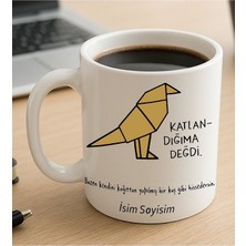 Komik - Esprili Kupa Bardak Katlandıpıma Değdi Yazılı Komik Kupa Bardak