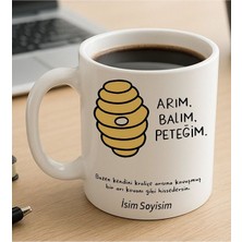 Komik - Esprili Kupa Bardak Arım Balım Peteğim Yazılı Komik Kupa Bardak