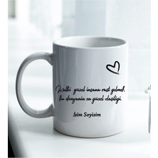 Komik - Esprili Kupa Kalbi Güzel Insana Denk Gelmek Tasarımlı Komik Kupa Bardak