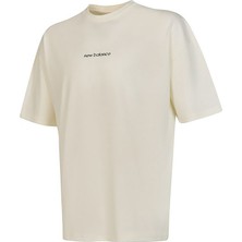 New Balance Lifestyle Unisex Tshirt Bej Tişört UNT3535-SST