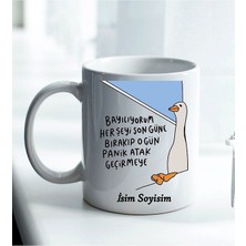  Komik - Esprili Kupa Bayılıyorum Herşeyi Son Güne Bırakmaya Tasarımlı Komik Kupa Bardak