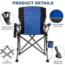 Madfox Roxy Katlanır Kamp Sandalyesi (Mavi)