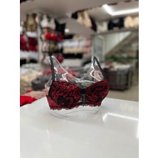 Iç Giyim Ebru Lüx Silikonlu Destekli Balenli Ebruli Desenli Sütyen (Sütyen Yıkama Topu Hediyeli )