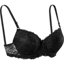 Iç Giyim Ebru Lüx Silikonlu Destekli Balenli Dantelli Sütyen (Sütyen Yıkama Topu Hediyeli )