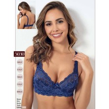 Iç Giyim Godewo Yarım Süngerli Dantelli Toparlayıcı (Minimizer) Balenli Içi Boş Sütyen