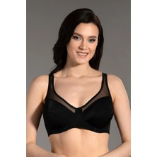 Iç Giyim New Bra Balenli Desteksiz Süngerli Tül Detaylı C-D Cup Size Sütyen