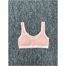 Iç Giyim Ebru Kalın Askılı Pamuklu Penye Kumaş Rahat Pedli Büstiyer Sütyen Eko Paket (3 Adet)