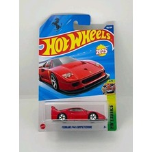 Hot Wheels Ferrari F40 Competizione Uzun Kart Kırmızı 2025 Koleksiyon Diecast Araba 1:64